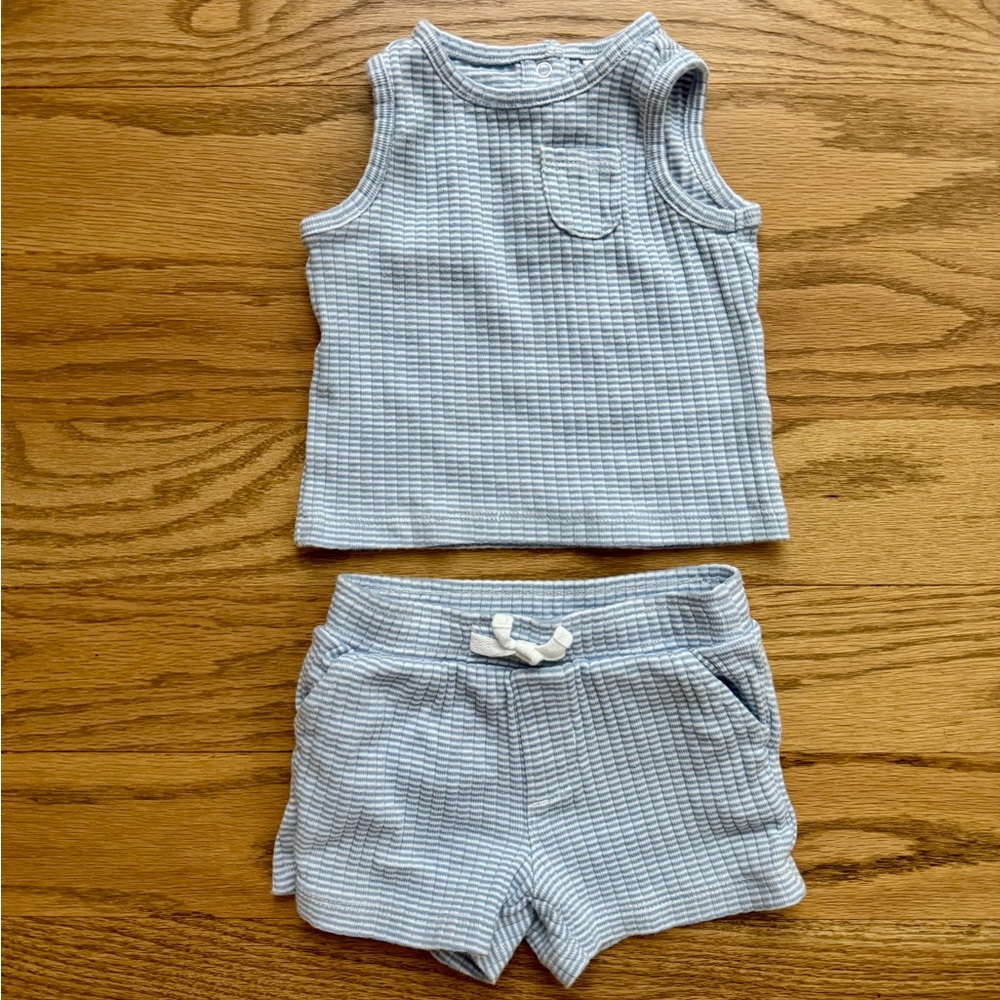 Janie and Jack shorts and tank set 3-6 months
